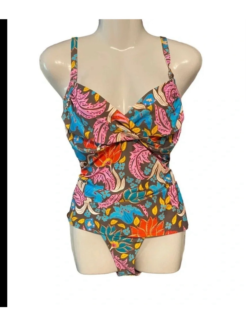 Swim Systems Tankini Swimsuit Underwire Tankini 34D